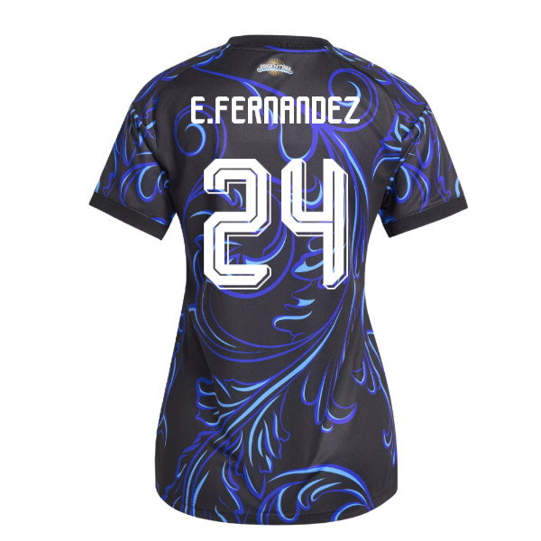 2026-2027 Argentina Away Shirt (Womens) (E.Fernandez 24)-SoccerKits Hub | Buy Soccer Jerseys Online